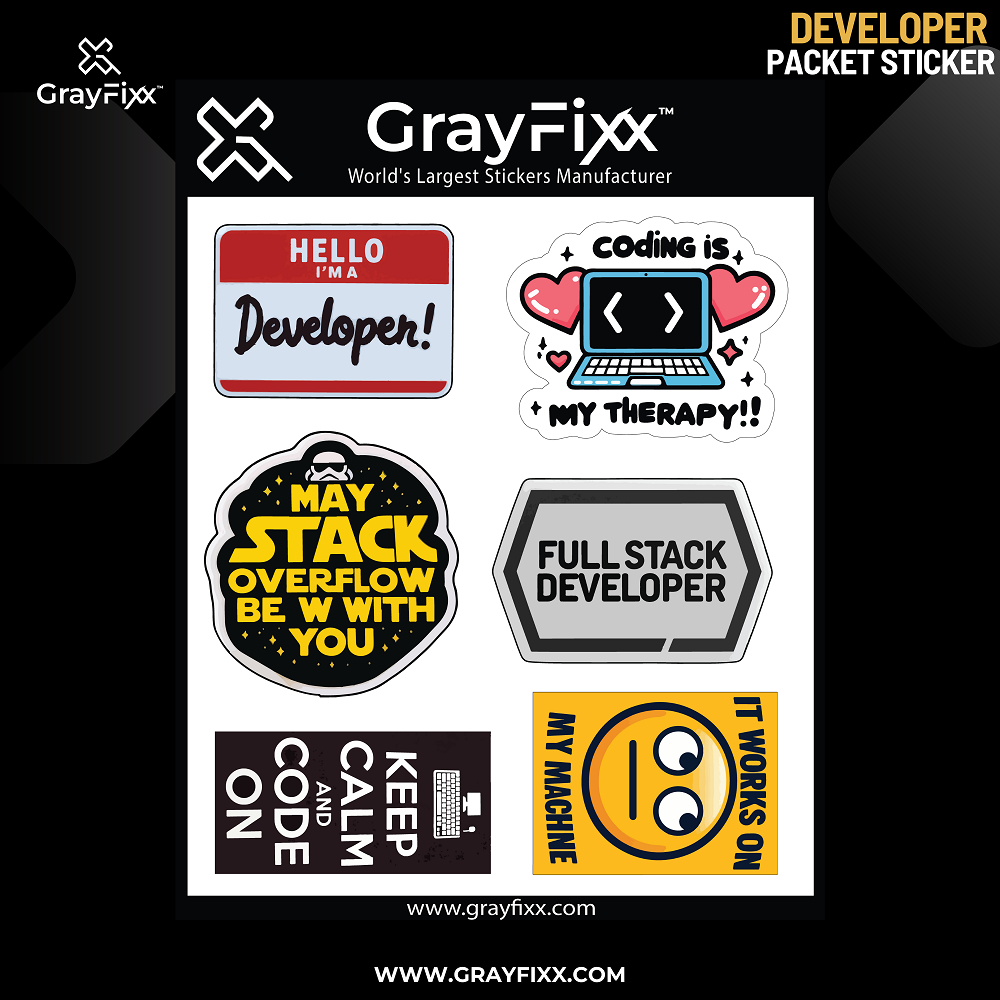 Developer & Programming Packet Sticker | Bike & Helmet Stickers